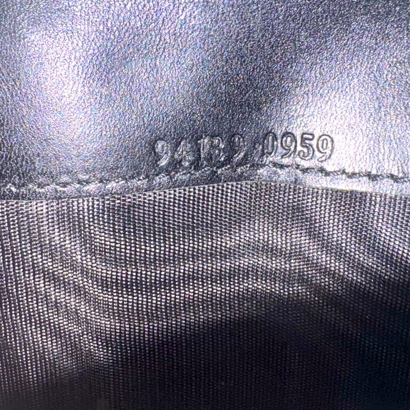 Gucci Long Wallet Black Eel Skin Vintage Exotic Leather Rare Authentic - Picture 13 of 15